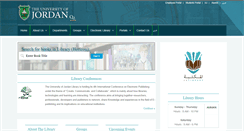 Desktop Screenshot of library.ju.edu.jo