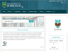 Tablet Screenshot of library.ju.edu.jo